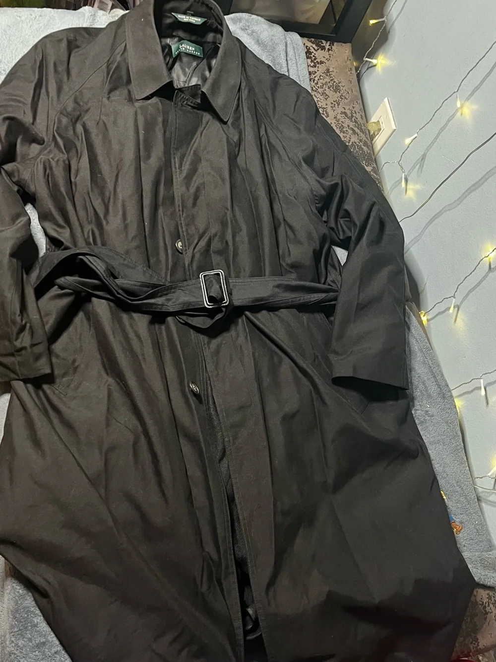 Polo Ralph Lauren men’s trench coat black